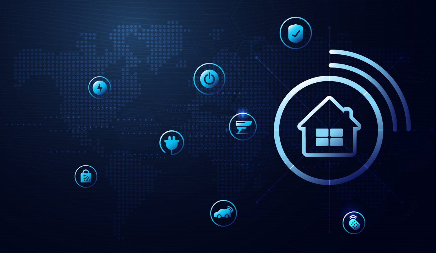 Connected smart-infrastructure illustration
